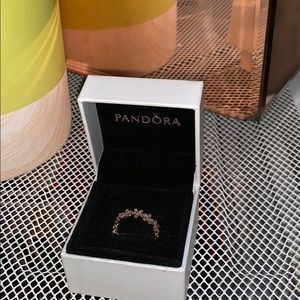 Pandora rose gold daisy ring